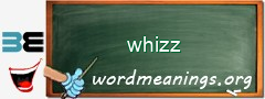 WordMeaning blackboard for whizz